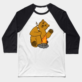 S'mores Bear Baseball T-Shirt